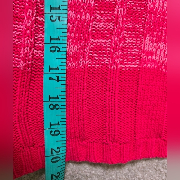 So Wear It Declare It Y2k Pink and Red Cable Knit Sweater. Size M - Picture 11 of 11
